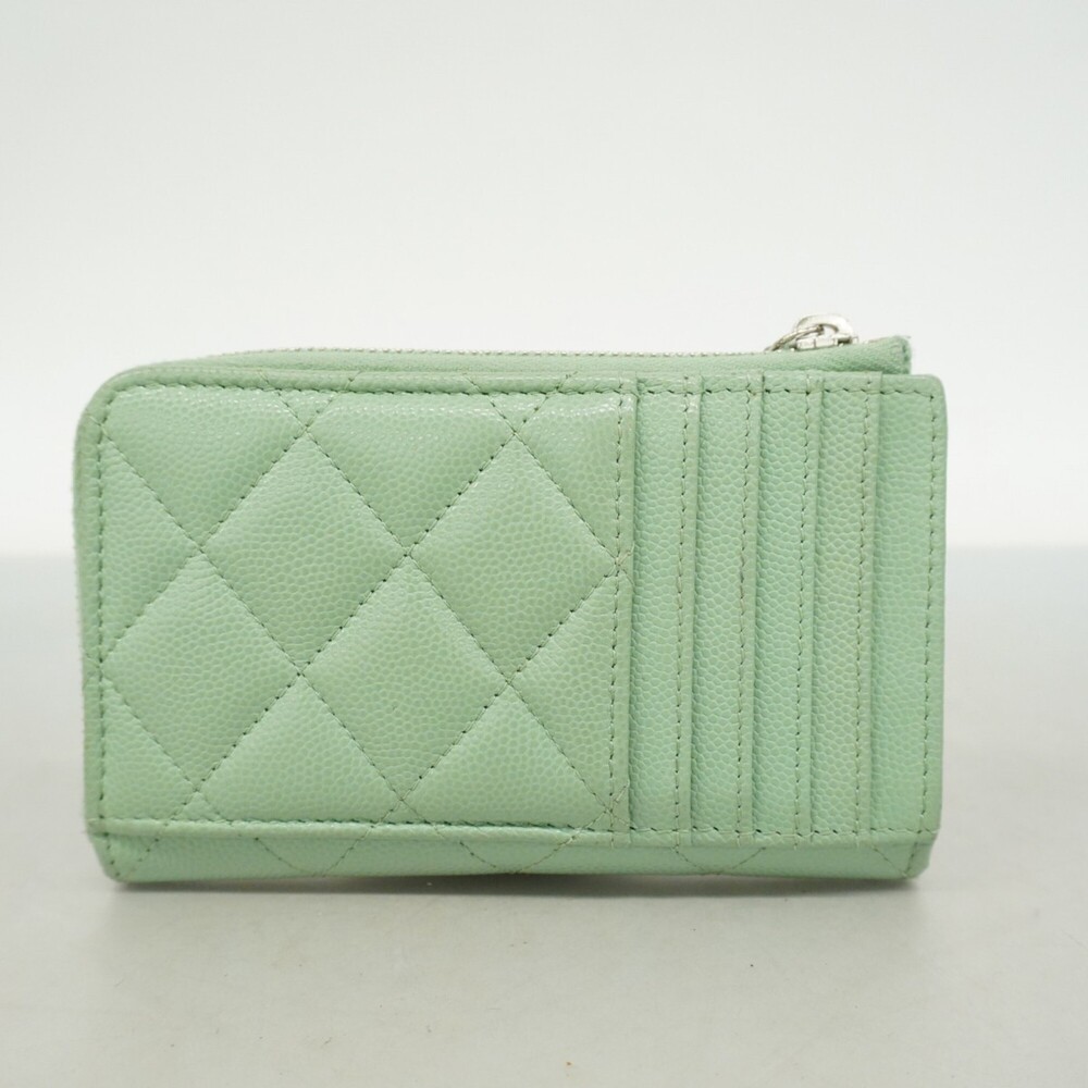 CHANEL Green Caviar Leather Wallet - Picture 11 of 11